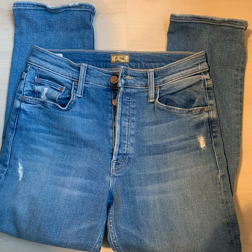 Mother Jeans, The Tom Cat play like a pirate , size 28 straight leg